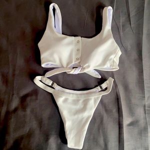 White padded bikini